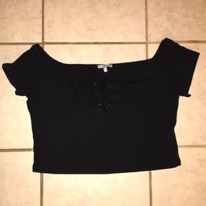 Black Crop Top
